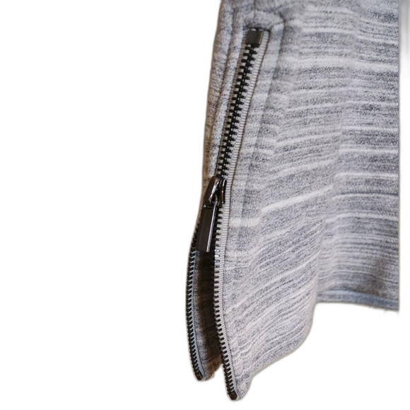 Derek Lam Sweatshirt Short Sleeve‎ Gray Oversized Boxy Cropped Knit Top Layer L - Picture 6 of 11